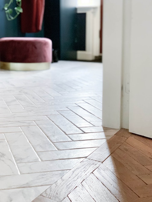 visgraat hout parket tegels marmer