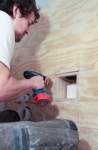 inbouw toiletrolhouder